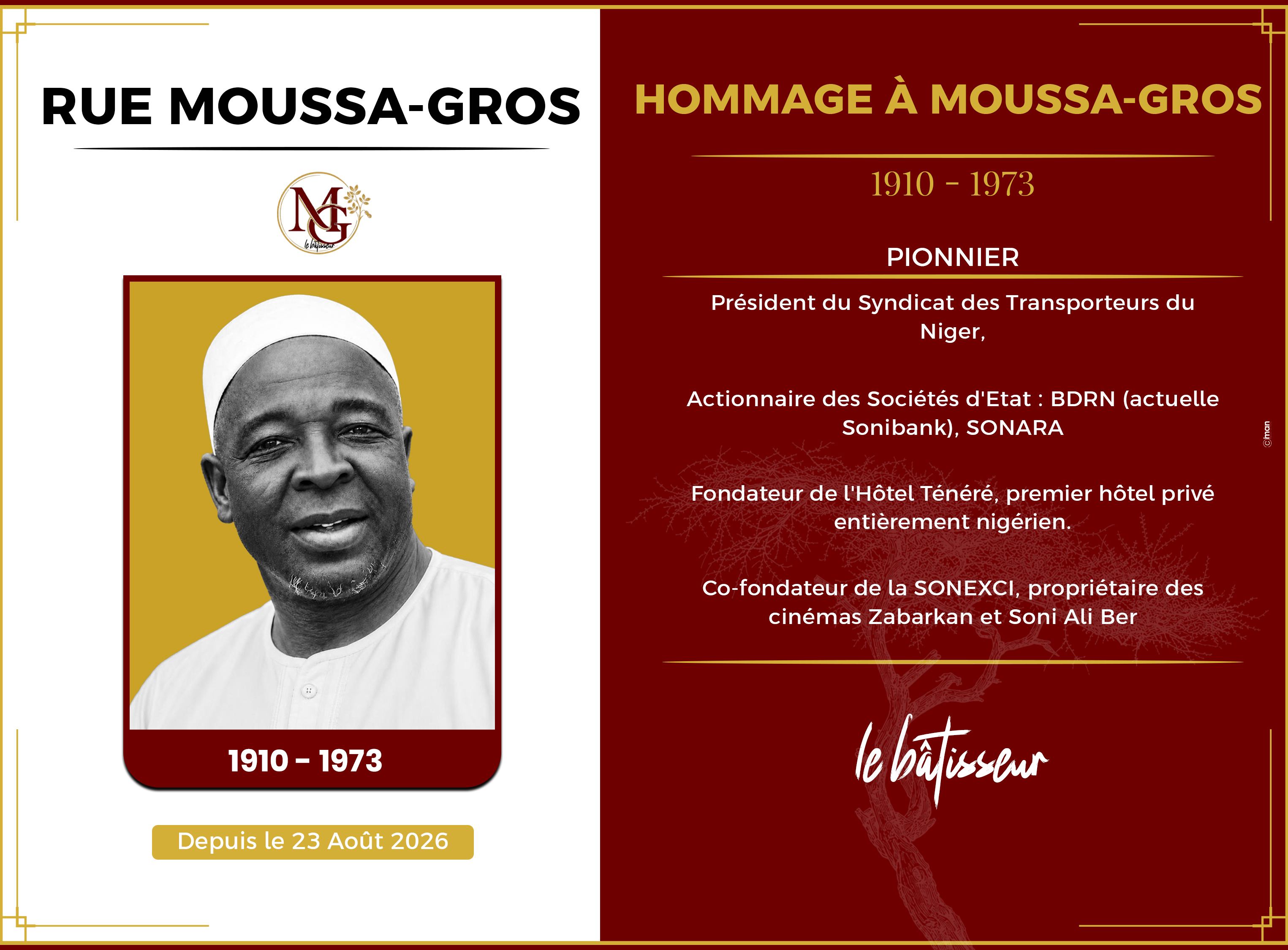 Plaque Rue MOUSSA-GROS